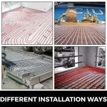 Tubo PEX VEVOR de 3/4 pulgadas, tubo PEX sin barrera de 500 pies, bobina de tubo Pex-b rojo para fontanería de agua fría y caliente, sistema de calefacción de suelo radiante de circuito abierto, tubo PEX (3/4 pulgadas sin barrera, 500 pies/azul)