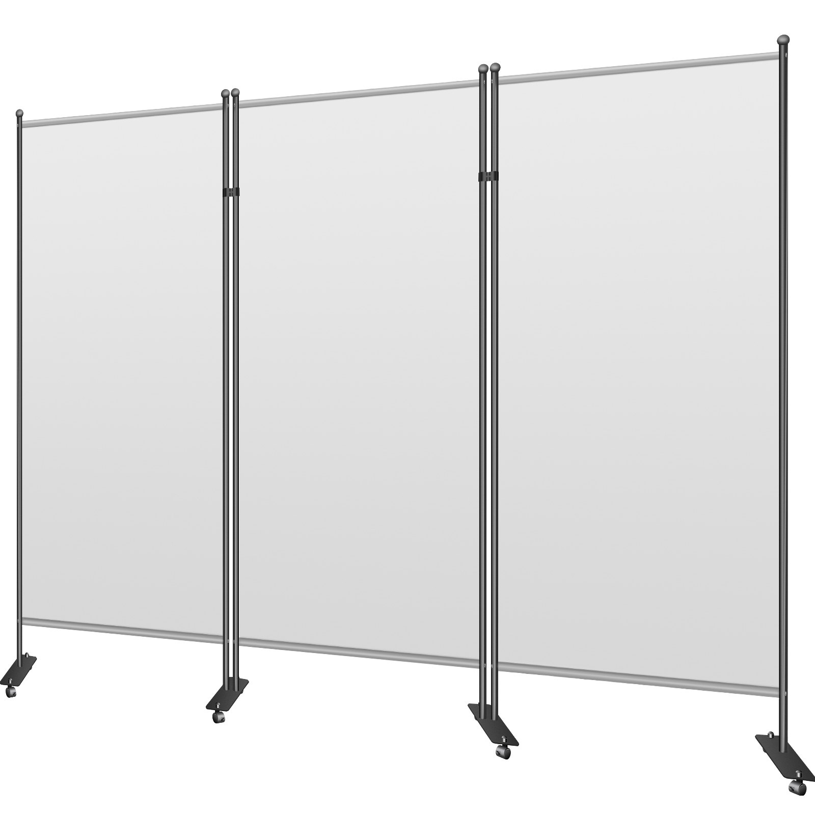 VEVOR Separador de Ambientes 3 Paneles Pantalla de Privacidad Plegable de Gris