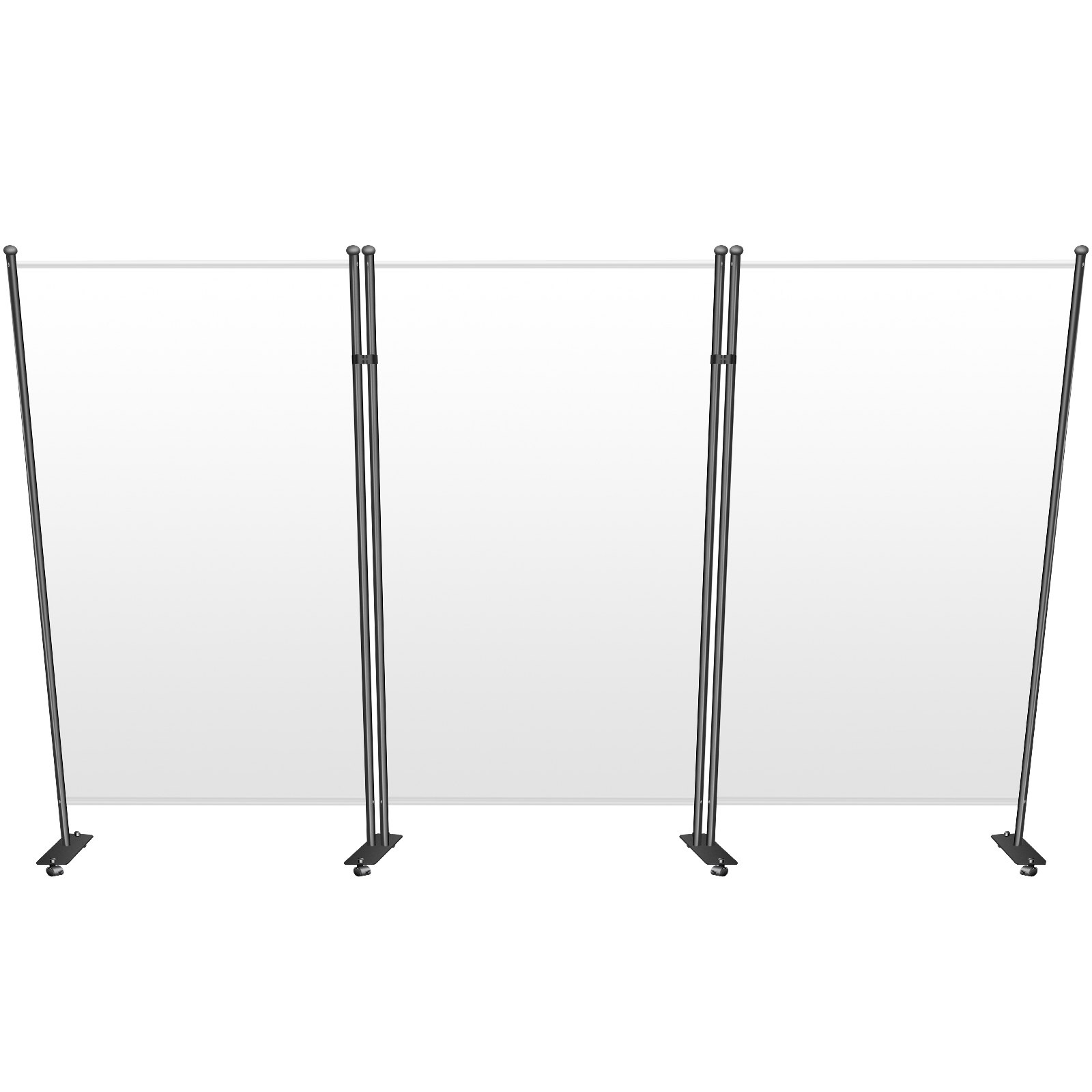 VEVOR Separador de Ambientes 3 Paneles Pantalla de Privacidad Plegable Beige