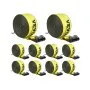 Correas de cabrestante VEVOR, 10 cm x 9 m, capacidad de carga de 2777 kg, resistencia a la rotura de 8277 kg, correas para camión con gancho plano, amarres para plataforma, control de carga para remolques, granjas, rescates, protección de árboles, amarillas (paquete de 10)