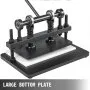 Máquina cortadora de cuero VEVOR de 360 x 220 mm, troqueladora manual de 15 mm de grosor, máquina de grabado en relieve, molde de prensa manual, troqueladora de cuero, máquina de corte artesanal para diversos materiales.