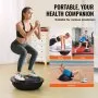 VEVOR - Pelota de ejercicio de 26 pulgadas, capacidad de 1500 lb, con bandas de resistencia y bomba de pie, ideal para entrenamiento de cuerpo completo en casa, color negro