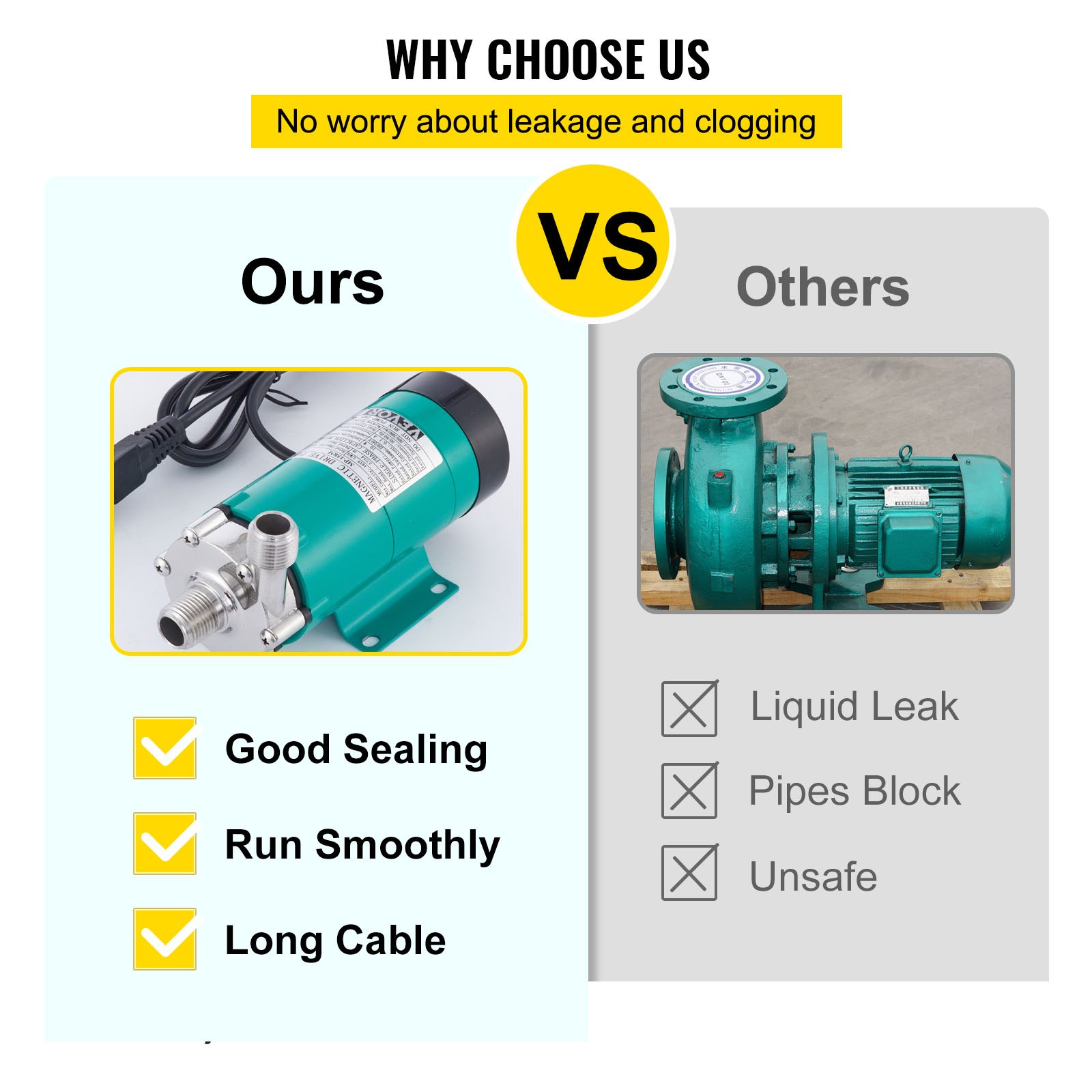 Bomba de cerveza de elaboración de cerveza magnética con cabeza de acero inoxidable de grado alimenticio 1/2 pulgada MPT