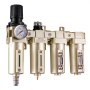 VEVOR Regulador de Filtro para Compresor de Aire, 3/4" NPT, 4 Etapas, 5 μm, 0,3 μm, 0,1 μm y 0,1 μm. Sistema de Secado de Aire con Filtros de Micras y Secador Desecante Doble, Drenaje Automático