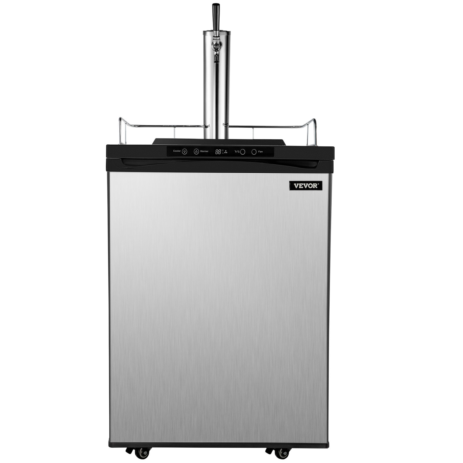 VEVOR, dispensador de cerveza Kegerator de tamaño completo, refrigerador gris, grifo único