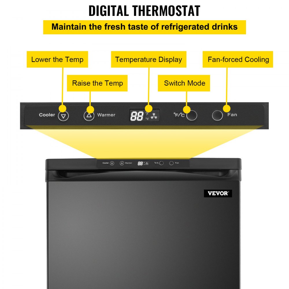 Tuspuzz, dispensador de cerveza Kegerator de tamaño completo, nevera negra , grifos dobles