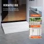 Rampa de umbral VEVOR, altura de 7,6 cm, capacidad de carga de 362 kg, para sillas de ruedas, de aluminio, modular y ajustable, para sillas de ruedas, scooters y sillas eléctricas.