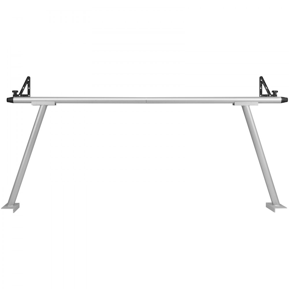Portaequipajes para camión VEVOR con marco de aluminio ajustable y patas de apoyo para transporte de carga del vehículo.