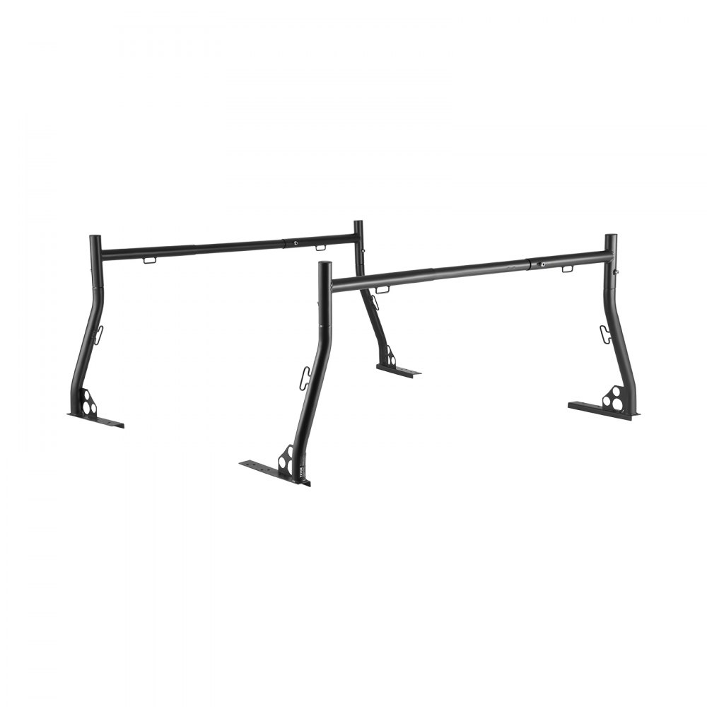 Portaescaleras para camión VEVOR, 125-185 cm de ancho, extensible, universal, de acero resistente con capacidad de carga estática de 362 kg, ideal para canoas, tablas de surf, escaleras, madera, tiendas de campaña y cargas grandes.