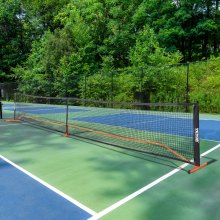 VEVOR Juego de red de Pickleball, sistema de Pickleball portátil de tamaño reglamentario de 22 pies con bolsa de transporte, bolas y paletas, marco de metal estable resistente a la intemperie y red de PE fuerte, para entrada de patio trasero al aire libre