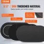 Mesa de póquer VEVOR de 70 x 35 pulgadas, plegable, con bolsa, para 6-8 jugadores, color negro