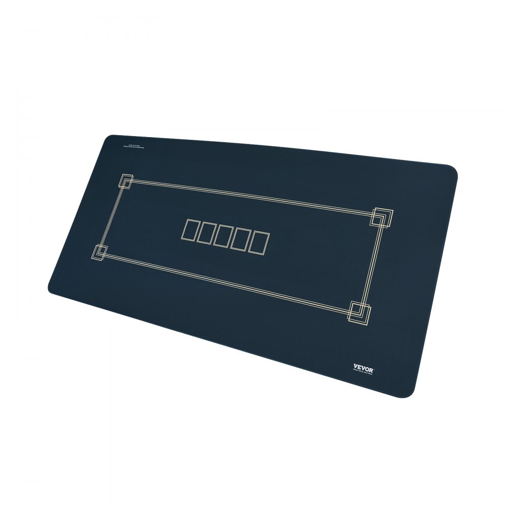 VEVOR - Tapete de póker plegable de 187 x 89 cm para mesa de póker, para 6-8 jugadores, con bolsa de transporte, impermeable, para sala de póker, rectangular, verde
