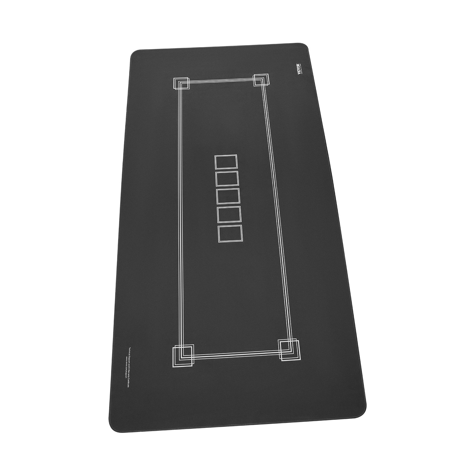 Mesa de póquer VEVOR de 70 x 35 pulgadas, plegable, con bolsa, para 6-8 jugadores, color negro