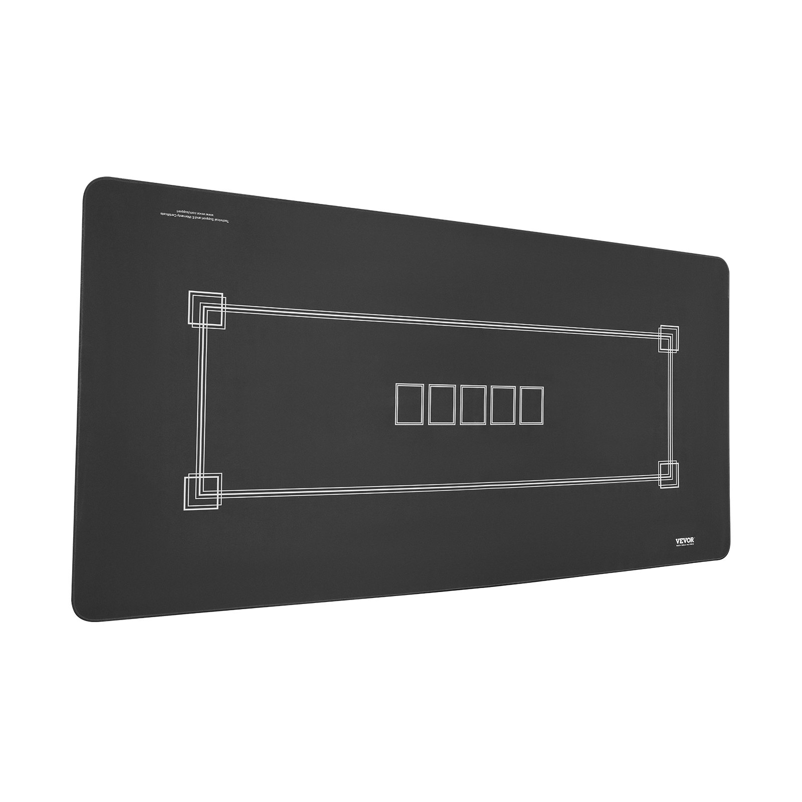 Mesa de póquer VEVOR de 70 x 35 pulgadas, plegable, con bolsa, para 6-8 jugadores, color negro