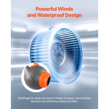 Máquina de espuma para fiestas, cañón de espuma de 115 W, color gris y naranja