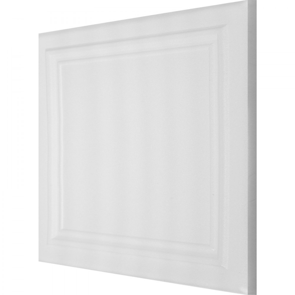 Paneles de techo de espuma VEVOR de color blanco con un diseño cuadrado simple y elegante.