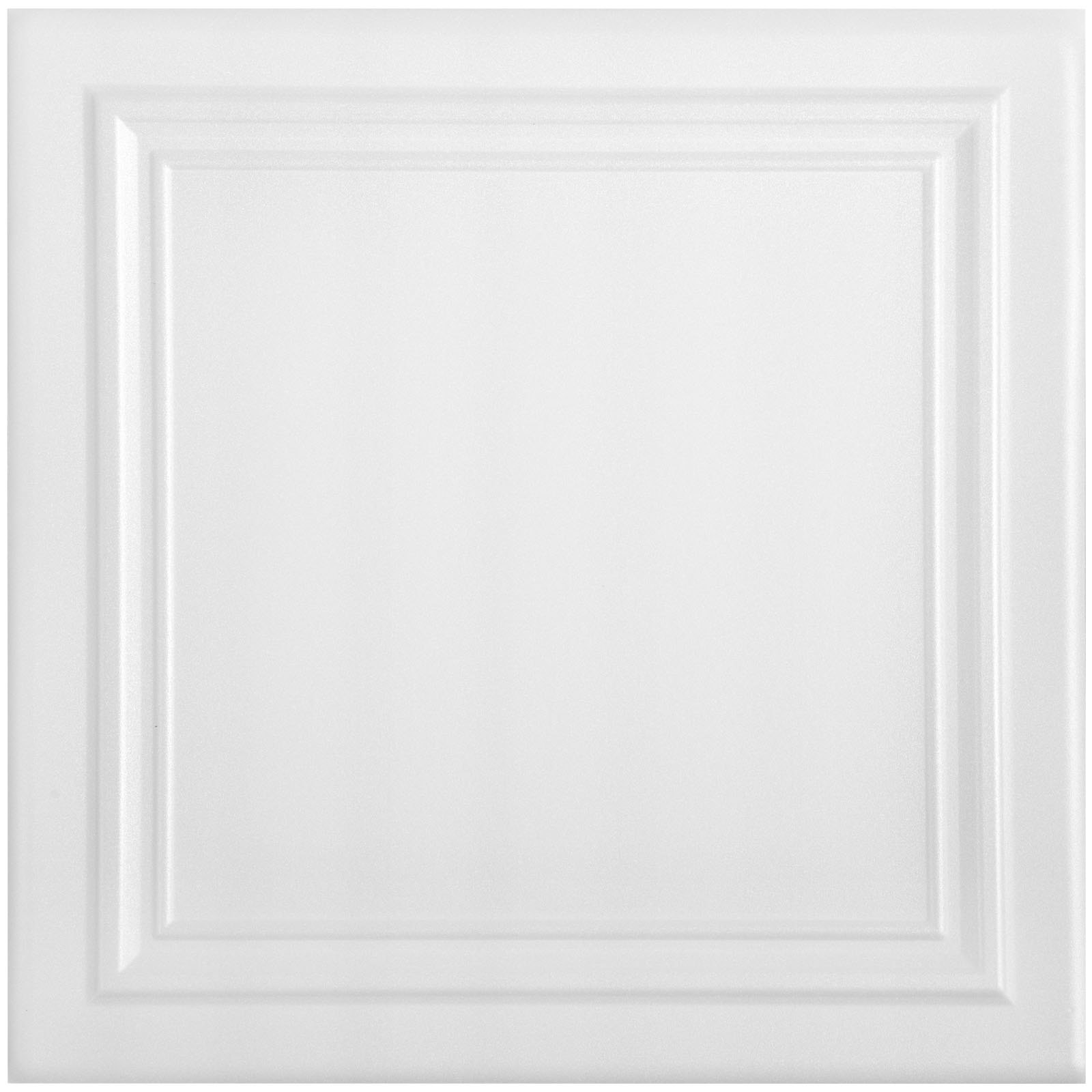 Paneles de techo de espuma VEVOR con un patrón cuadrado detallado en relieve en color blanco.