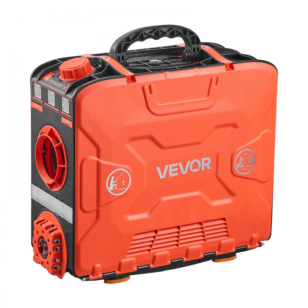 Calentador diésel VEVOR de 8 kW y 12 V CC, todo en uno, portátil, con control por aplicación Bluetooth, mando a distancia y pantalla LCD, depósito de combustible de 1,2 galones para vehículos, furgonetas, autocaravanas, caravanas y garajes.