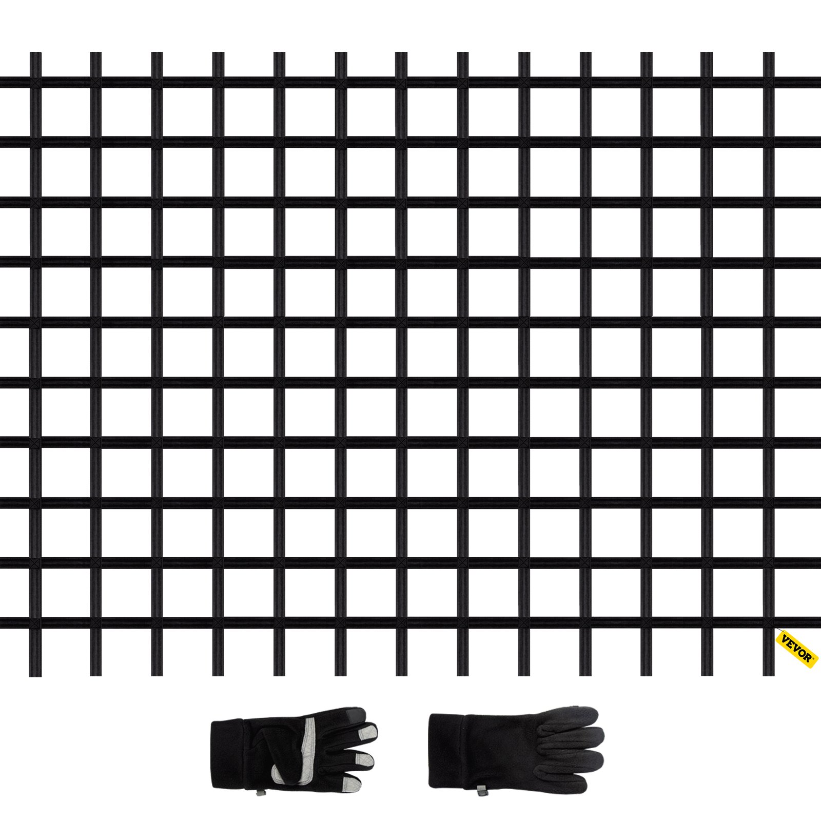 Red de carga para escalada VEVOR, material de poliéster de 10' x 8', escalera de cuerda para escalada en el patio de recreo, columpio, red de carga para escalada militar grande, para niños y adultos, interior y exterior, casa del árbol, gimnasios de la selva