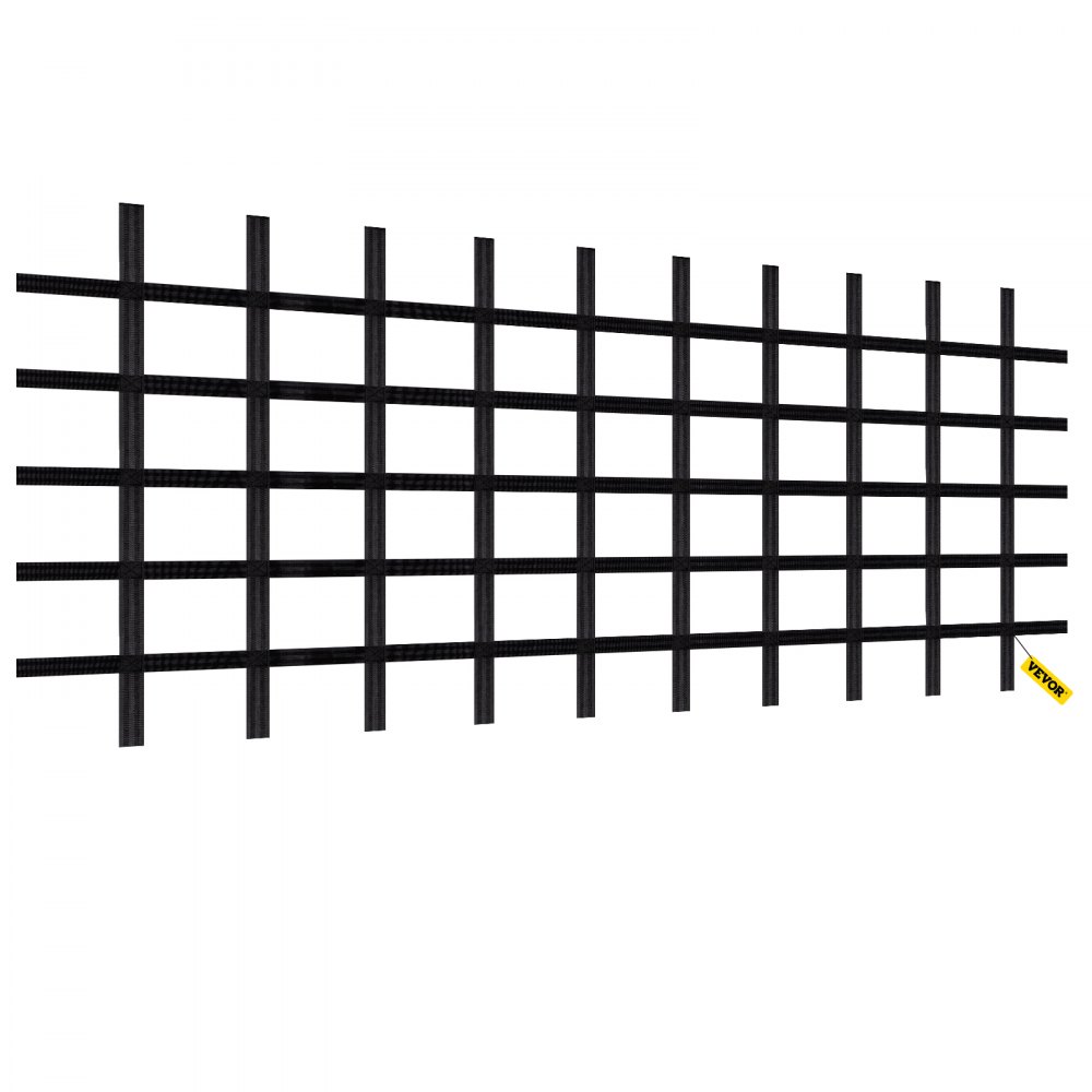 Red de carga para escalada VEVOR, red de escalada para patio de juegos de 8' x 4', material de poliéster, escalera de cuerda, columpio, red de carga militar grande para escalada para niños y adultos, interior y exterior, casa del árbol, gimnasio de la selva, negro