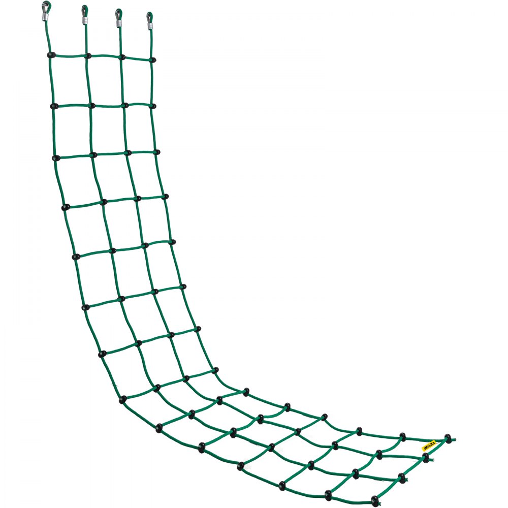 VEVOR Red de Carga para Escalada de 30" x 150", Escalera de Cuerda, Columpio, Red de Carga para Escalada de Poliéster para Patio de Juegos, Red de Carga Militar Grande para Escalada, Color Verde