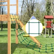 Red de carga para escalada VEVOR, red de escalada de 30 x 150 pulgadas, red de carga para escalada de poliéster, escalera de cuerda, columpio, red de carga militar grande para escalada para niños y adultos, interior y exterior, casa del árbol, verde