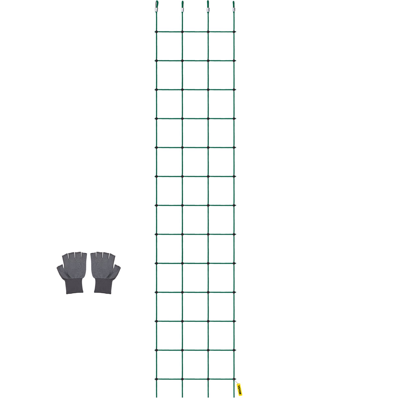 VEVOR Red de Carga para Escalada de 30" x 150", Escalera de Cuerda, Columpio, Red de Carga para Escalada de Poliéster para Patio de Juegos, Red de Carga Militar Grande para Escalada, Color Verde