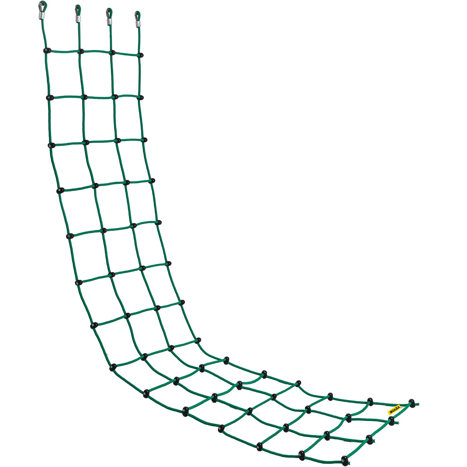 VEVOR Red de Carga para Escalada de 30" x 150", Escalera de Cuerda, Columpio, Red de Carga para Escalada de Poliéster para Patio de Juegos, Red de Carga Militar Grande para Escalada, Color Verde