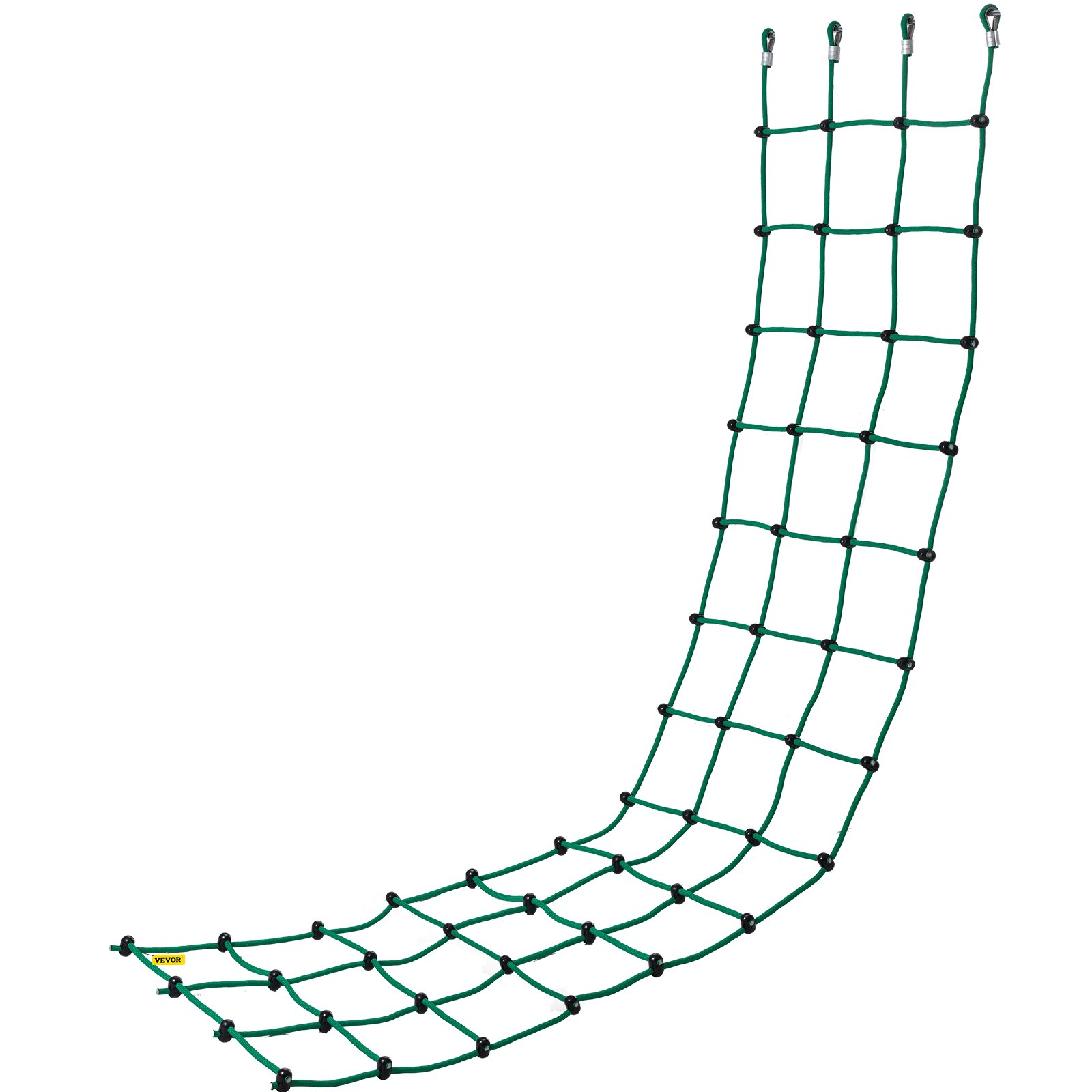 VEVOR Red de Carga para Escalada de 30" x 150", Escalera de Cuerda, Columpio, Red de Carga para Escalada de Poliéster para Patio de Juegos, Red de Carga Militar Grande para Escalada, Color Verde