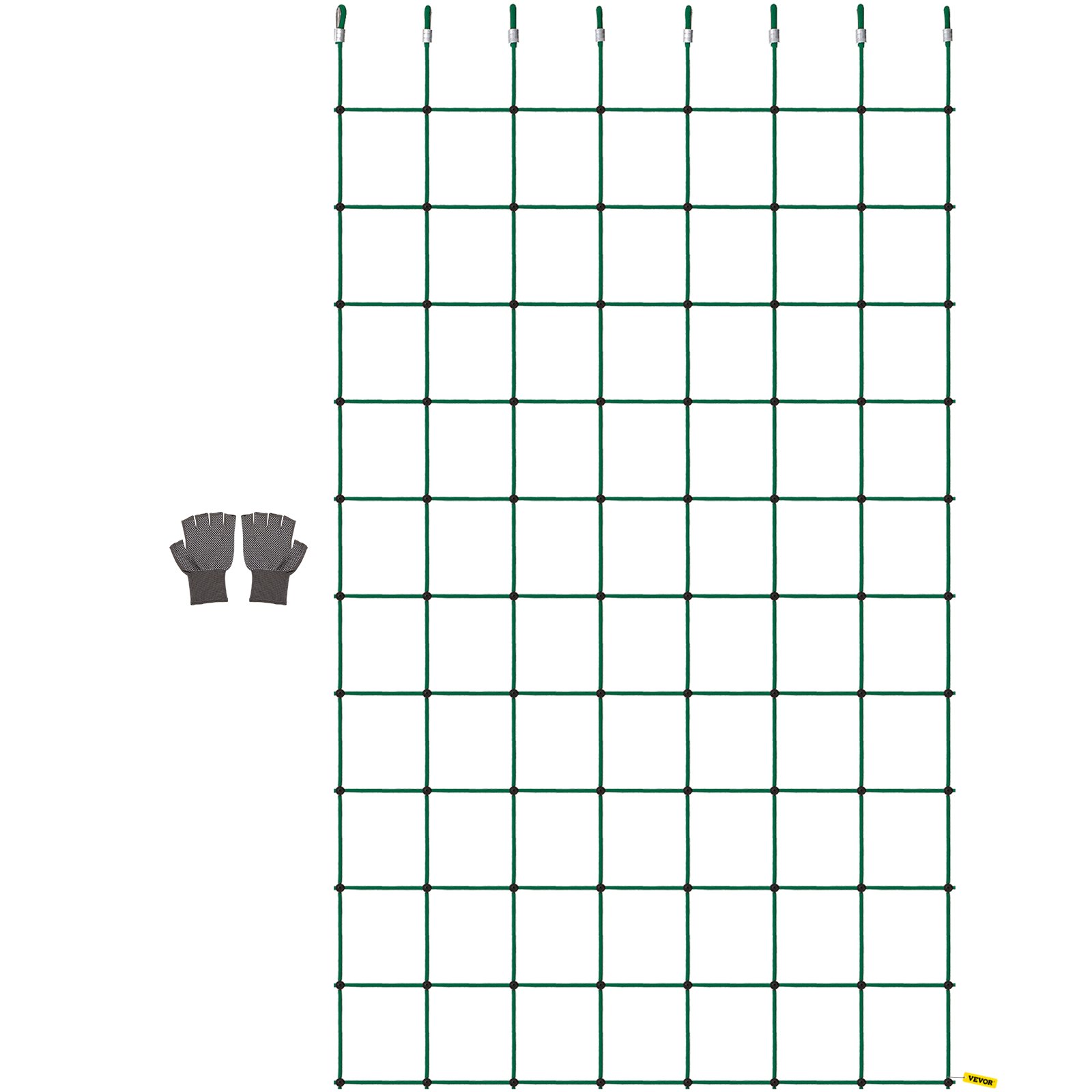 Red de carga para escalada VEVOR, red de escalada de 70 x 119 pulgadas, red de carga para escalada de poliéster, escalera de cuerda, columpio, red de carga militar grande para escalada para niños y adultos, interior y exterior, casa del árbol, verde