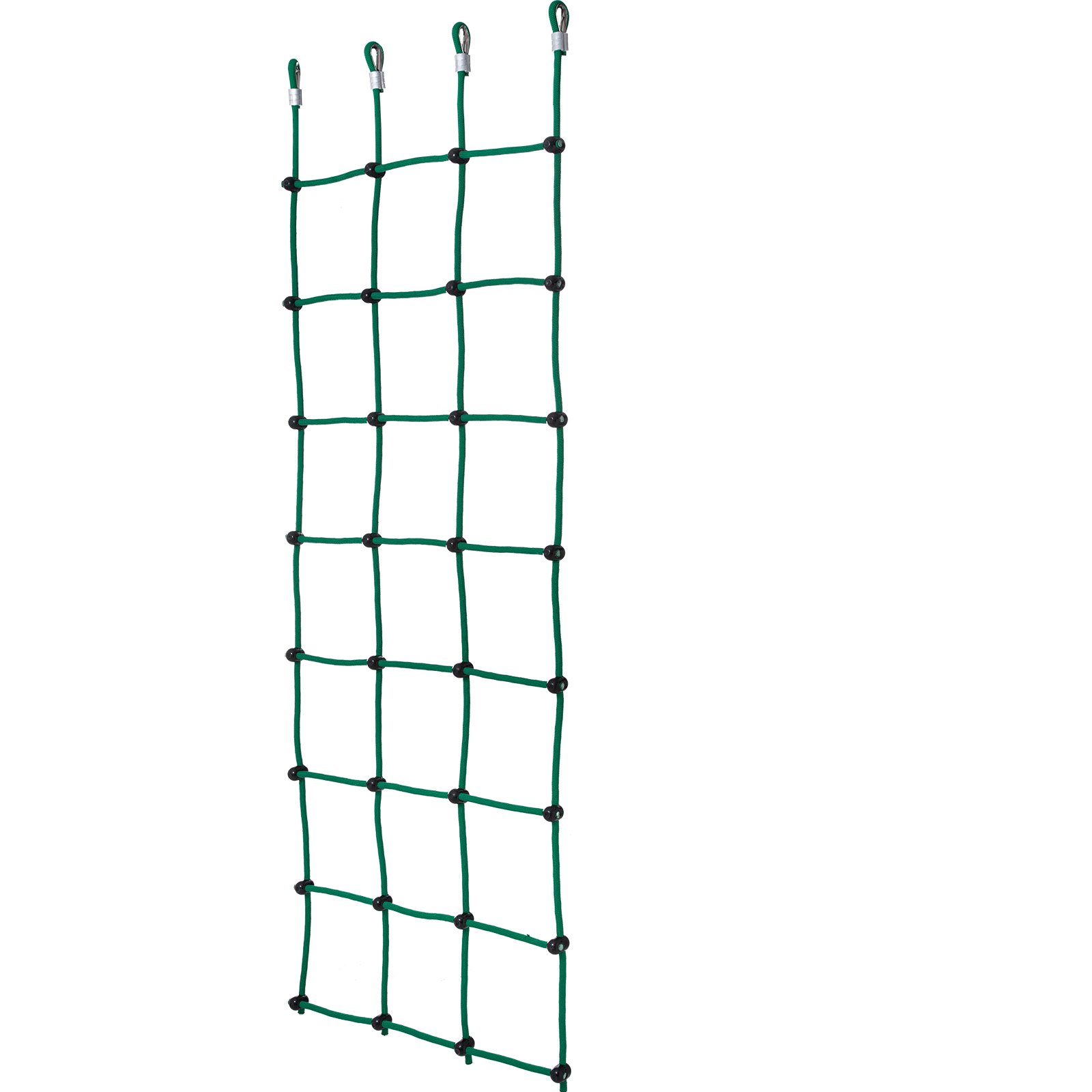 VEVOR Red de Carga para Escalada, Escalera de Cuerda, Columpio, Red de Carga para Escalada de Poliéster a Patio Juegos, para Niños y Adultos, Interior y Exterior, Casa del Árbol, Verde, 76,2 x 226 cm