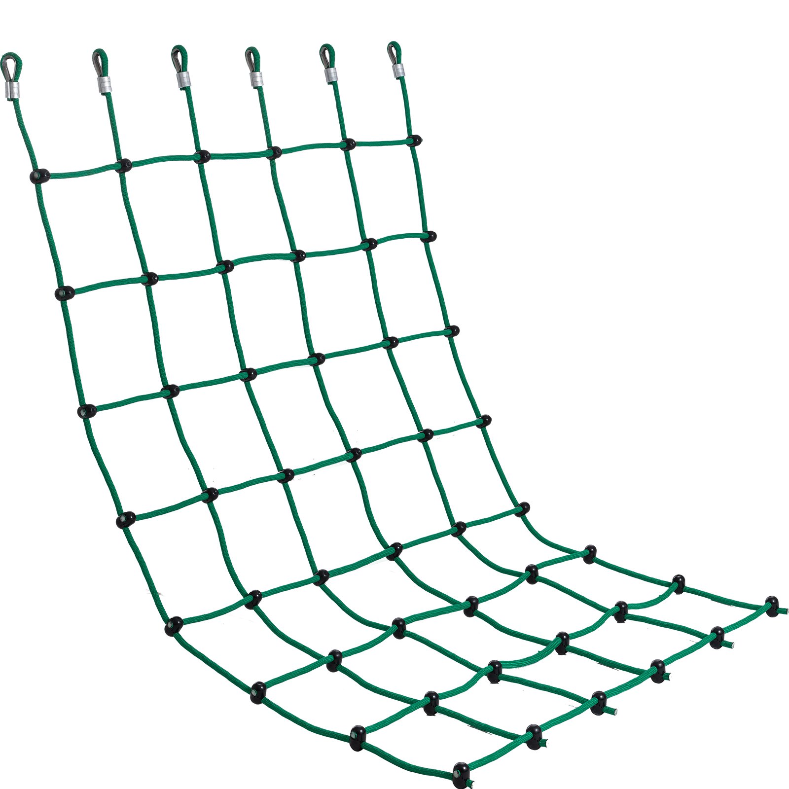Red de carga para escalada VEVOR, 125 x 195 cm, red de carga de poliéster para juegos infantiles, escalera de cuerda, columpio, red de carga militar grande para escalada para niños y adultos, interior y exterior, casa del árbol, verde