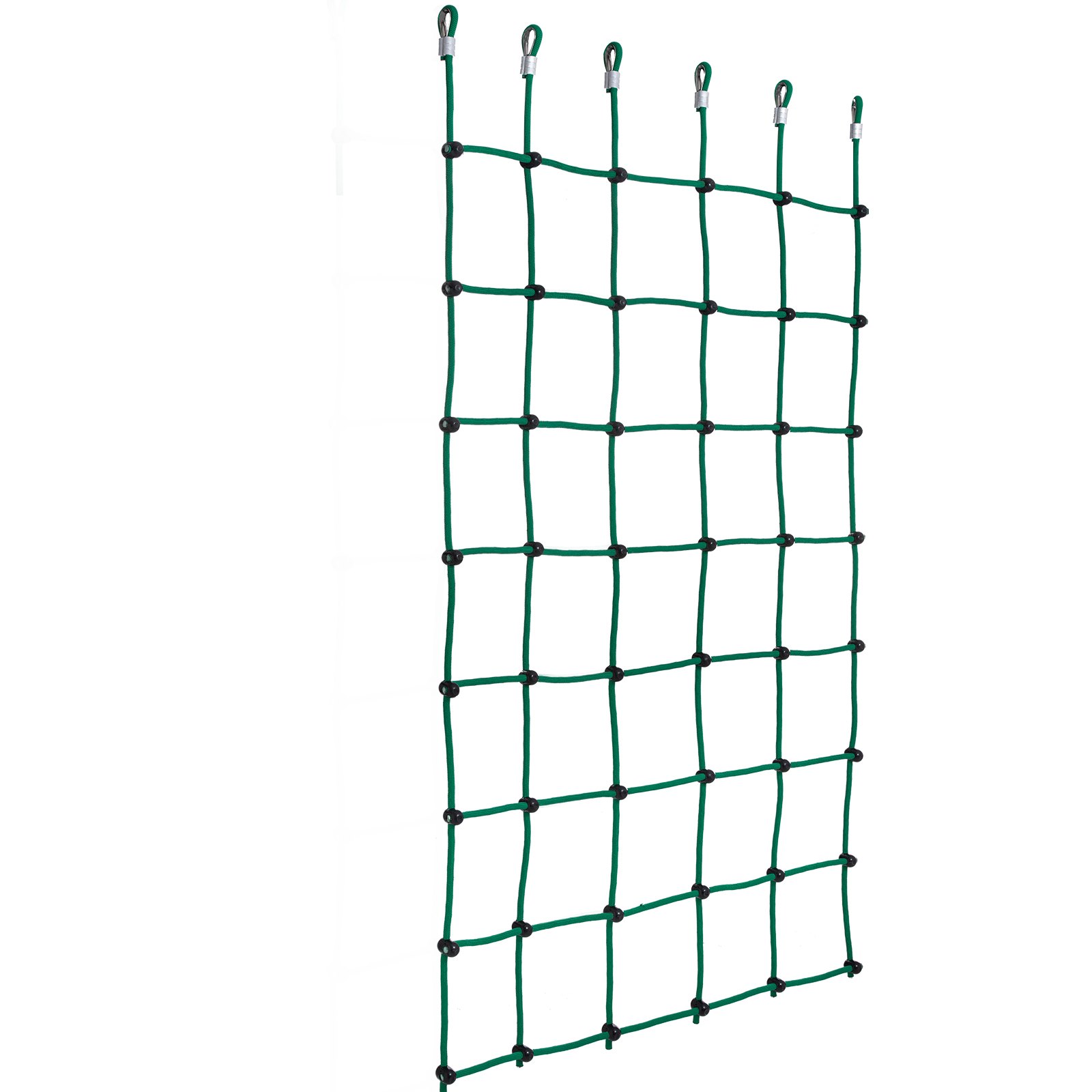 Red de carga para escalada VEVOR, 125 x 195 cm, red de carga de poliéster para juegos infantiles, escalera de cuerda, columpio, red de carga militar grande para escalada para niños y adultos, interior y exterior, casa del árbol, verde