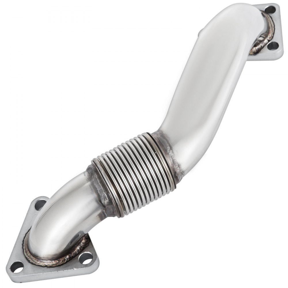 Tubo ascendente VEVOR duramax con construcción de acero inoxidable y junta flexible acanalada.