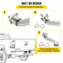 VEVOR Duramax - Perno de cabecera en el tubo superior del lado del pasajero con juntas para GM 6.6L Diesel LB7 LLY LBZ LMM LML 6.6L 2001-2016, color plateado