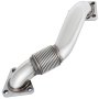 Tubo ascendente VEVOR duramax con construcción de acero inoxidable y junta flexible acanalada.