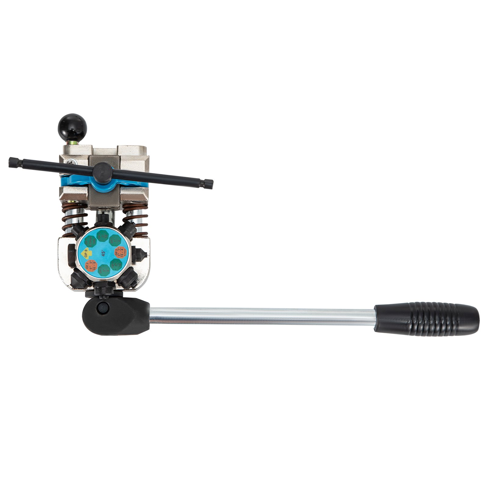 Herramienta de abocardado de líneas de freno VEVOR, abocardado de 45 grados, simple, doble y de burbuja para tubos de 3/16", 1/4", 5/16" y 3/8", ideal para metales blandos y líneas de cobre.