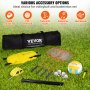 VEVOR Juego de voleibol y bádminton, red de bádminton portátil para exteriores, postes de acero de altura ajustable, juego combinado profesional con voleibol de PVC, bomba, bolsa de transporte, fácil configuración para patio trasero, playa y césped