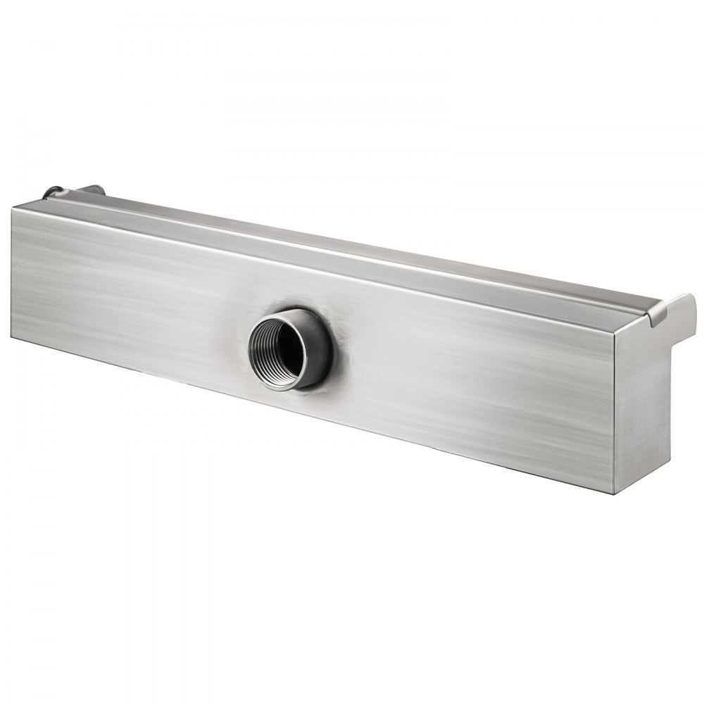 Fuente de piscina VEVOR de acero inoxidable con conector roscado para flujo de agua.