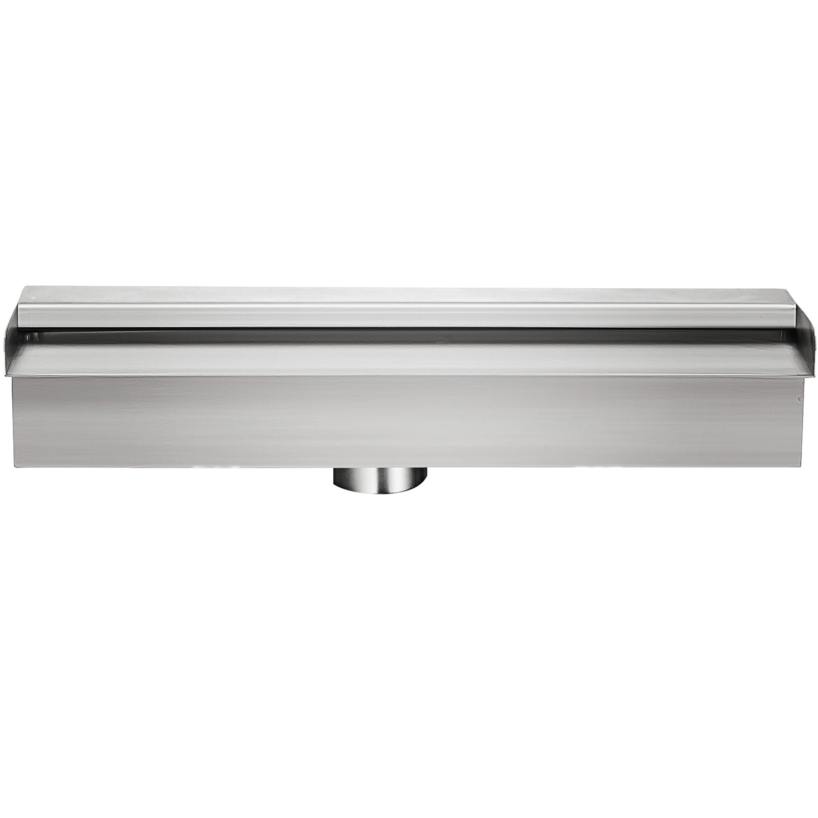 Componente de fuente de piscina VEVOR de acero inoxidable con elegante diseño rectangular.