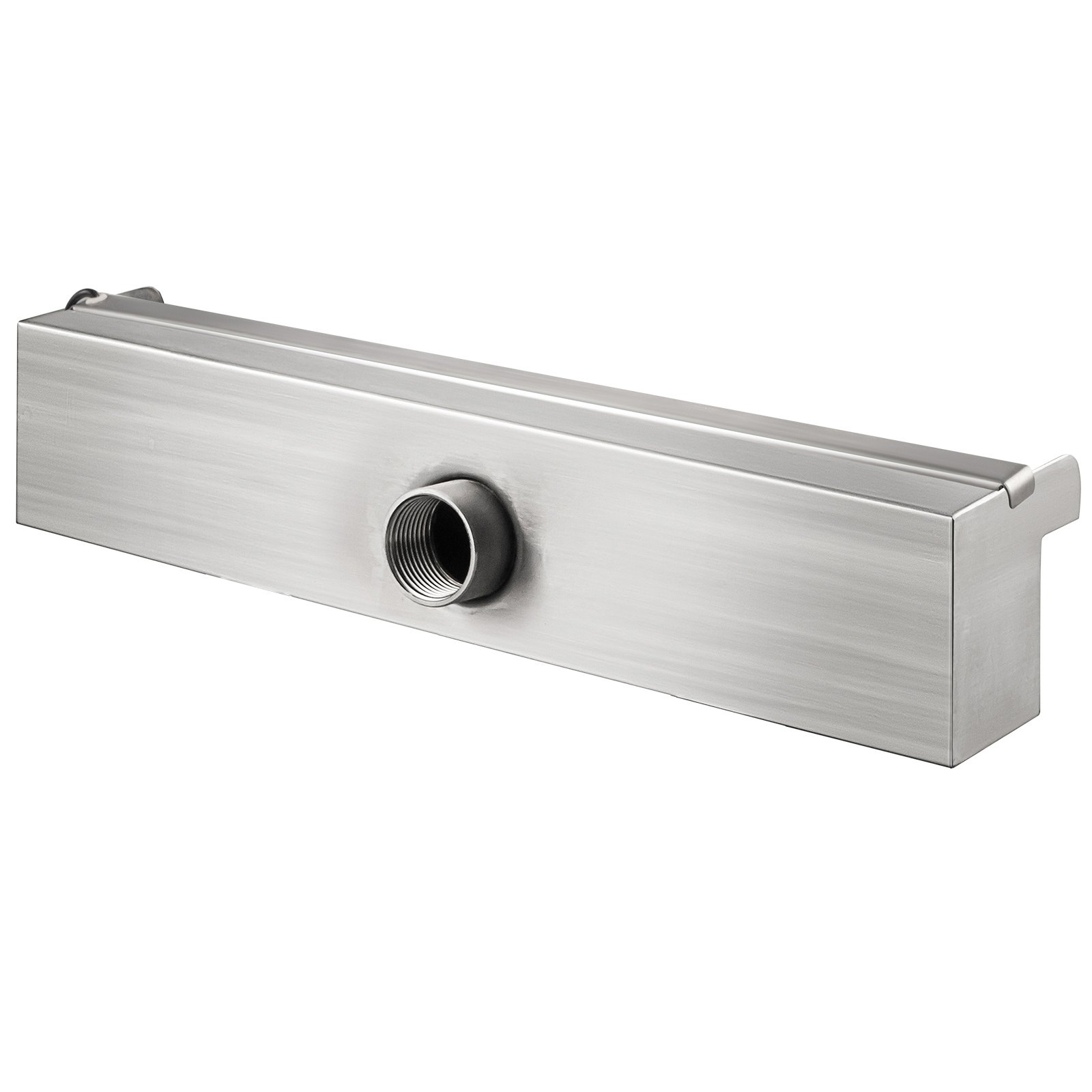 Fuente de piscina VEVOR de acero inoxidable con conector roscado para flujo de agua.