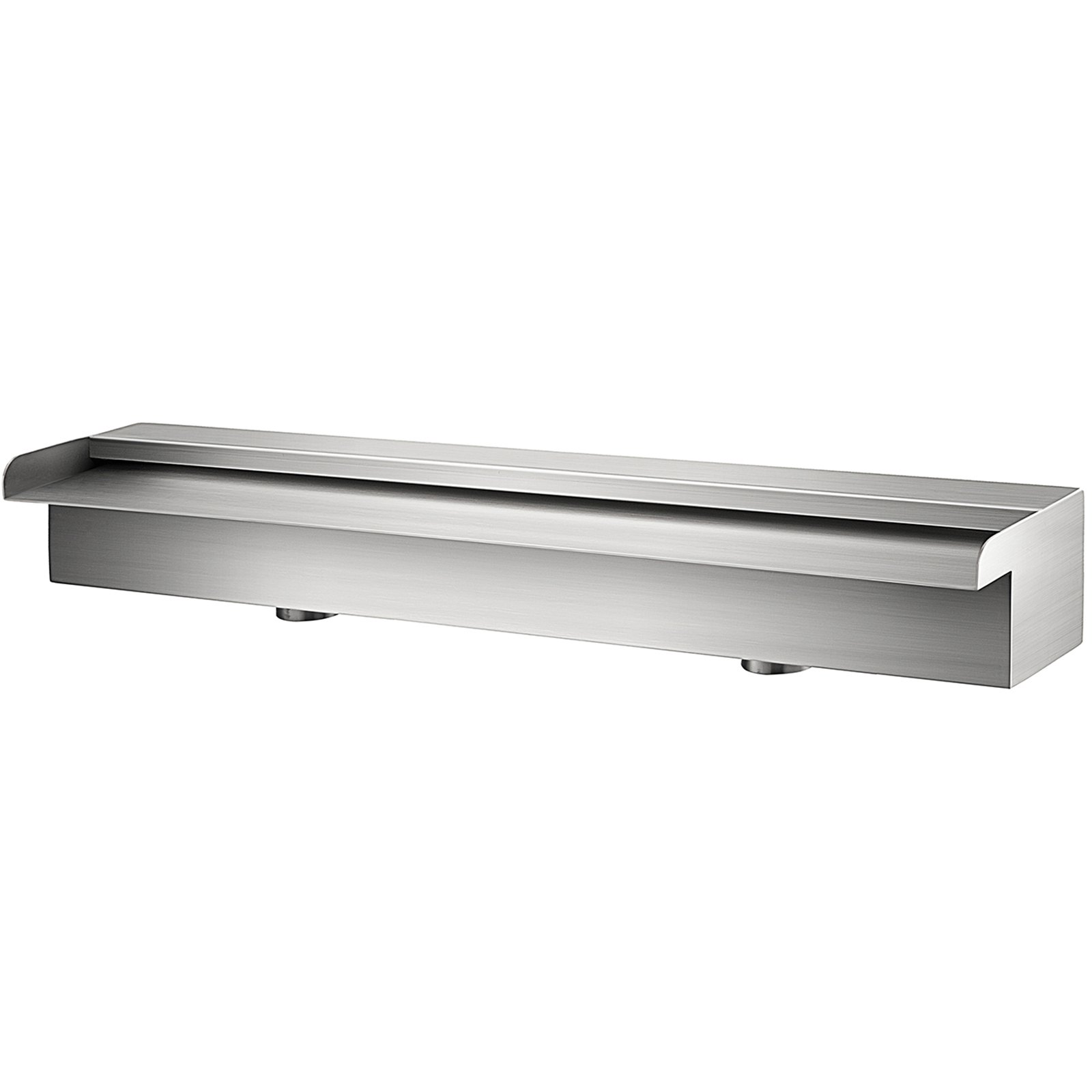 Moderna fuente de piscina VEVOR en elegante acabado en acero inoxidable.