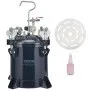 VEVOR Tanque de presión de pintura en aerosol, bote de presión de pintura de aire de 10 l/2,5 gal, estante de metal y sellador de reparación de fugas para la industria, decoración del hogar, arquitectura, construcción, pintura automotriz, 70 PSI máx.