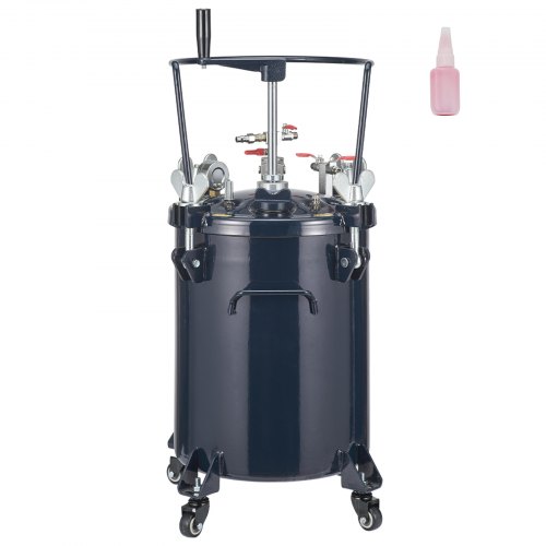VEVOR Tanque de presión de pintura en aerosol, 30 l/8 gal, olla de presión de pintura de aire con agitador de mezcla manual, sellador de reparación de fugas para la industria, decoración del hogar, arquitectura, construcción, pintura automotriz, 70 PSI máx.