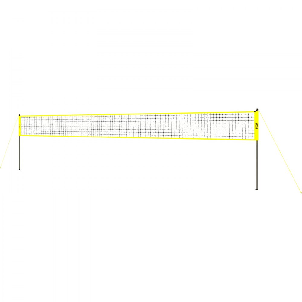 VEVOR Sistema de red de voleibol portátil para exteriores, postes de acero de altura ajustable, juego de voleibol profesional con voleibol de PVC, bomba, bolsa de transporte, red de voleibol resistente para patio trasero, playa, césped