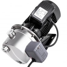 VEVOR Bomba de Chorro para Pozos Poco Profundos de Acero Inoxidable 1 HP 0,75 KW