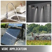 VEVOR Bomba de Chorro para Pozos Poco Profundos de Acero Inoxidable 1 HP 0,75 KW