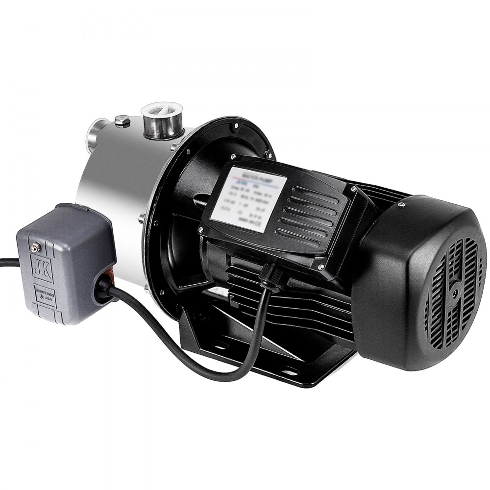 VEVOR Bomba de Chorro para Pozos Poco Profundos Acero Inoxidable 0,75 HP 0,55 KW