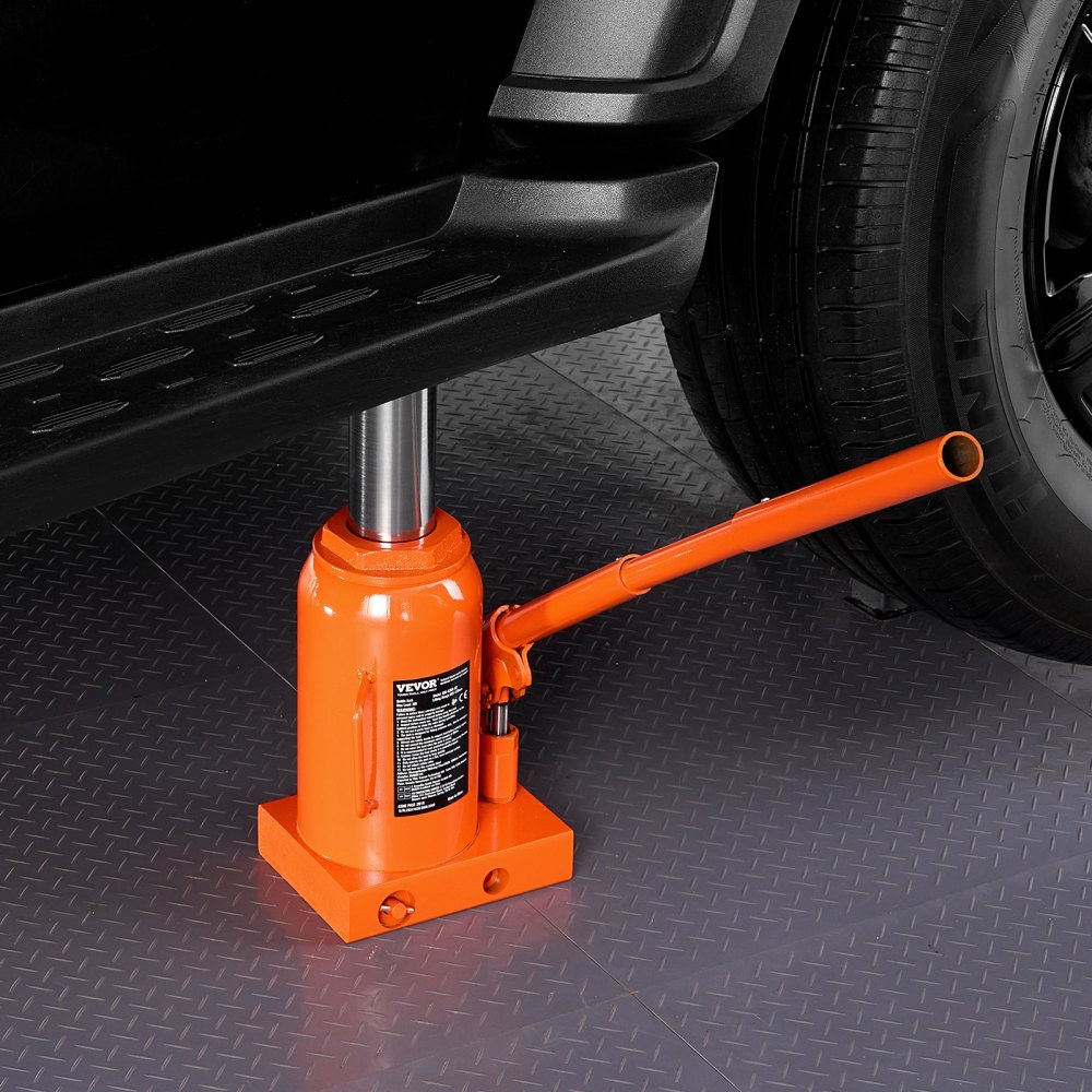 VEVOR Gato Hidráulico de Botella 30 T Manual Gato de Botella Soldado Rango de Elevación de 285-475 mm Mango Largo de 3 Secciones para Automóviles, Reparación de Automóviles, Ingeniería Industrial