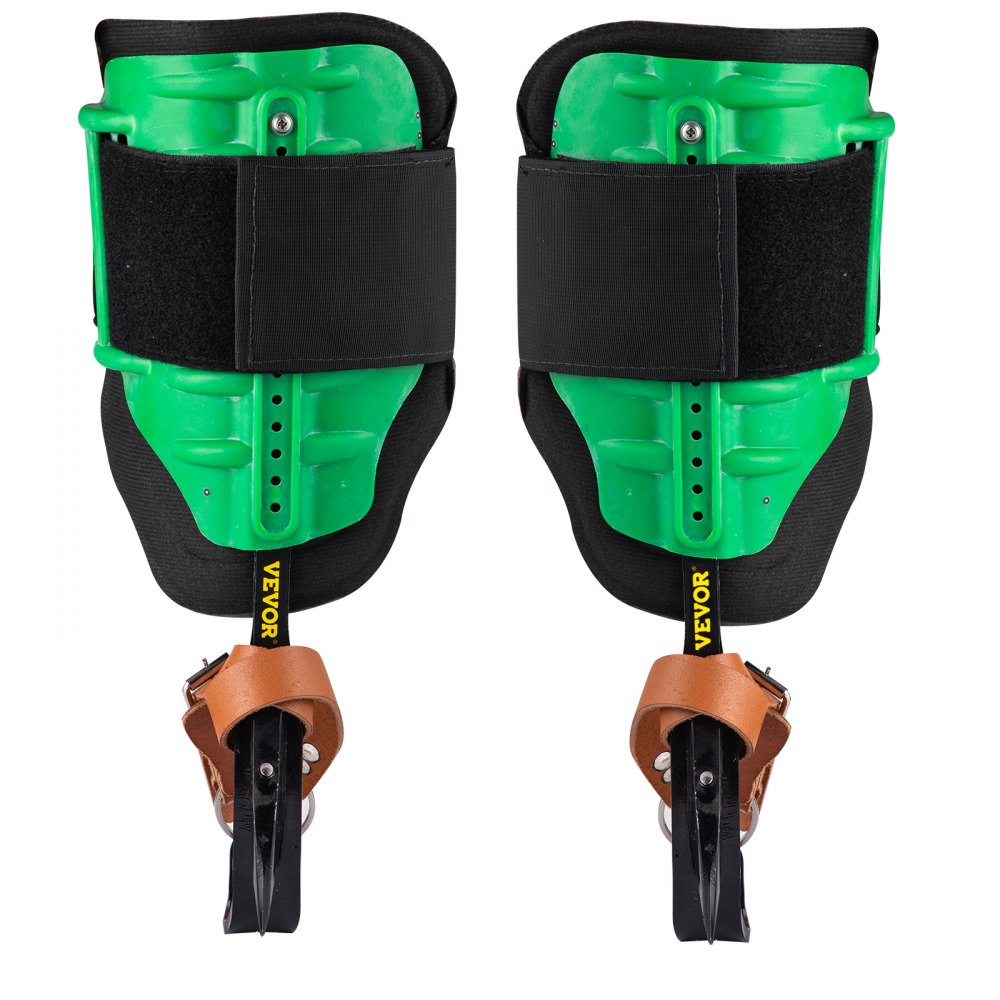 VEVOR Tuspuzz Clavos para escalar árboles, 1 par de clavos de acero de aleación para escalar postes, con correas ajustables y almohadillas de EVA para las piernas, equipo de arboricultura para escaladores